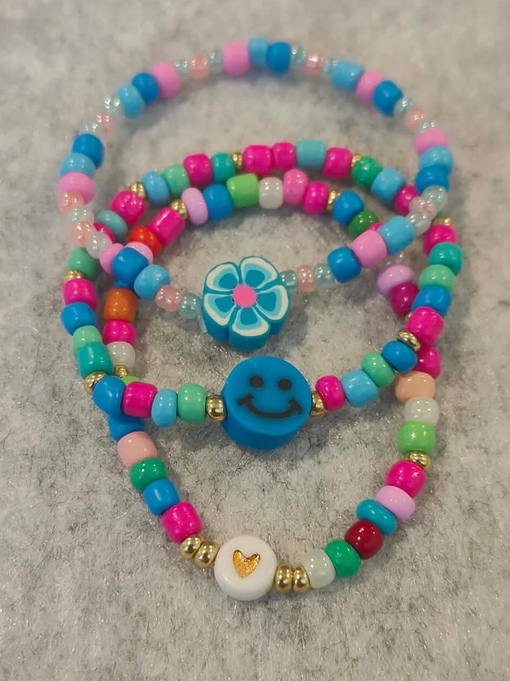 Kids Beaded Friendship Bracelets - Multicolor